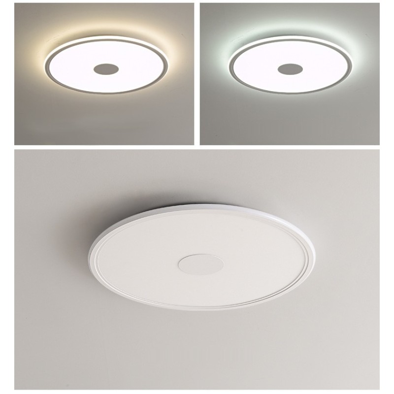 Nordic 3.5cm Thickness Round Full Spectrum Eye Protection Indoor Dimmable Ceiling Light
