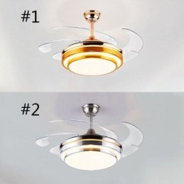 Modern Ceiling Fan Lamp ABS Fan Blade Acrylic Lighting