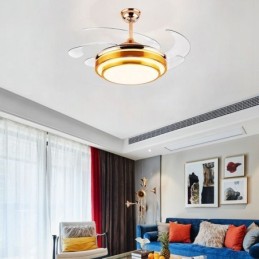 Modern Ceiling Fan Lamp ABS Fan Blade Acrylic Lighting