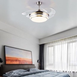 Modern Ceiling Fan Lamp ABS Fan Blade Acrylic Lighting