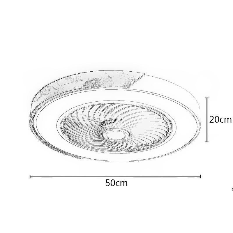 Smart Ceiling Fan With Lights Remote Control Decor Ventilator Lamp