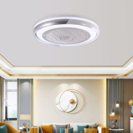 Modern Ceiling Fan Lights Acrylic Round Ceiling Lamp With Remote Control