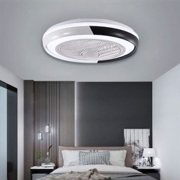 Modern Ceiling Fan Lights Acrylic Round Ceiling Lamp With Remote Control