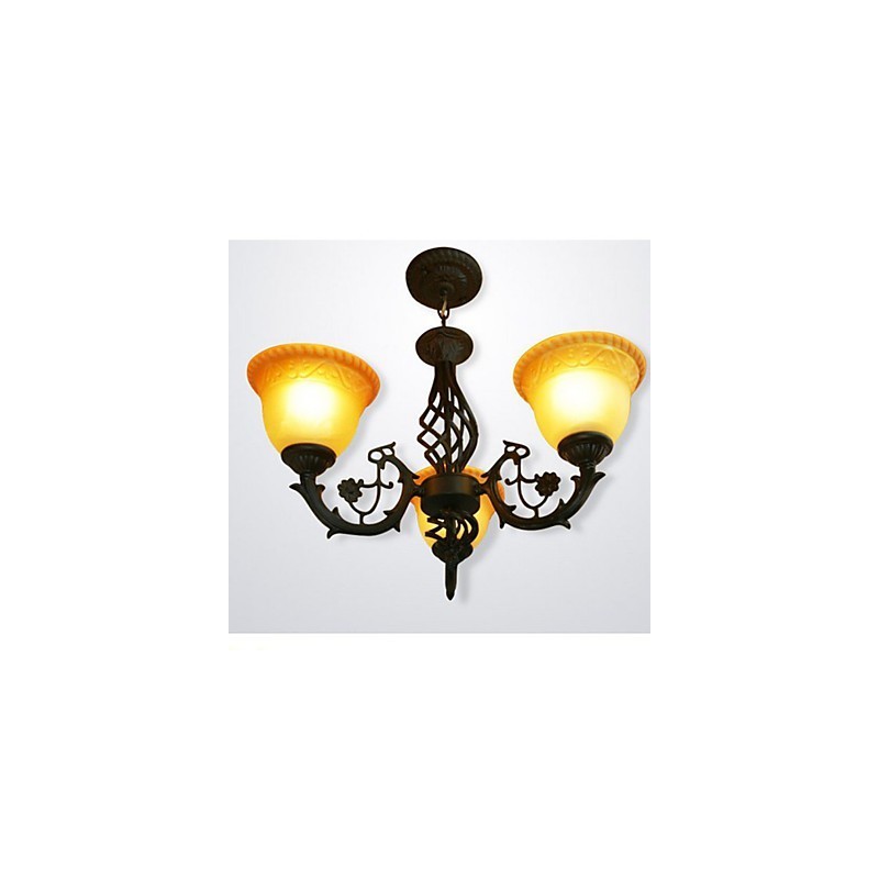 Vintage Wrought Iron Chandelier