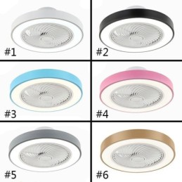 Modern Ceiling Fan Lights With Remote Control Acrylic Round Ceiling Lamp