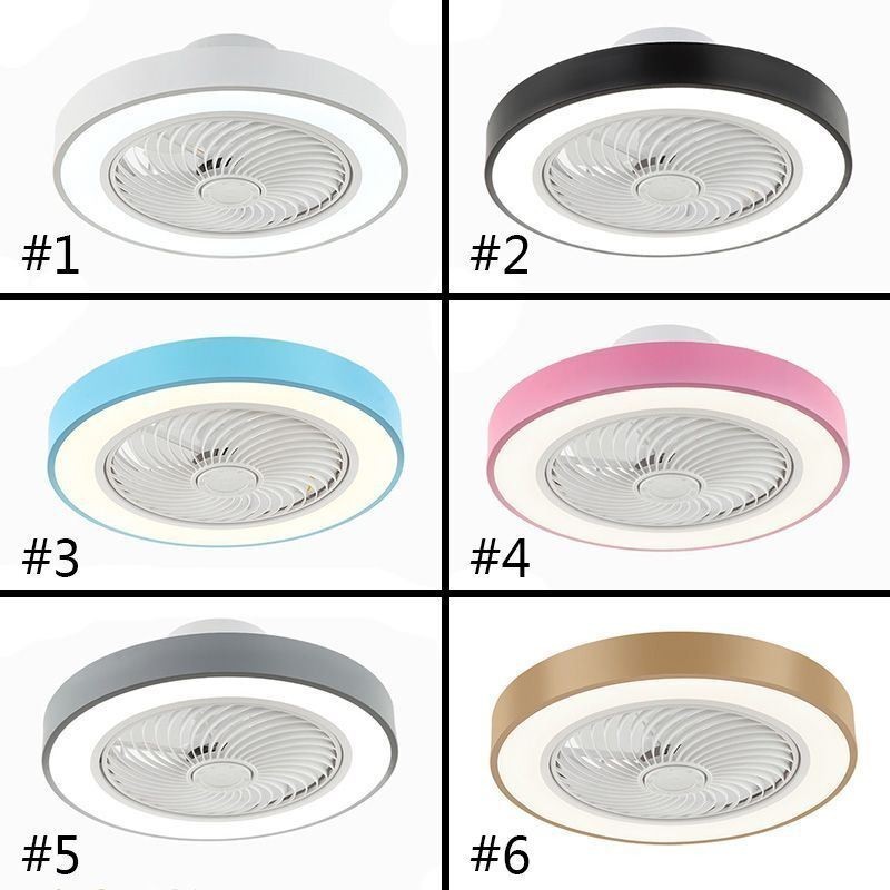 Modern Ceiling Fan Lights With Remote Control Acrylic Round Ceiling Lamp