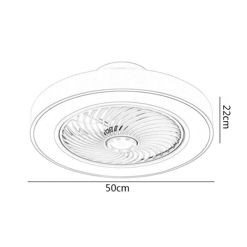Modern Ceiling Fan Lights With Remote Control Acrylic Round Ceiling Lamp