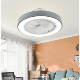 Modern Ceiling Fan Lights With Remote Control Acrylic Round Ceiling Lamp
