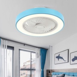 Modern Ceiling Fan Lights With Remote Control Acrylic Round Ceiling Lamp