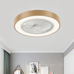 Modern Ceiling Fan Lights With Remote Control Acrylic Round Ceiling Lamp