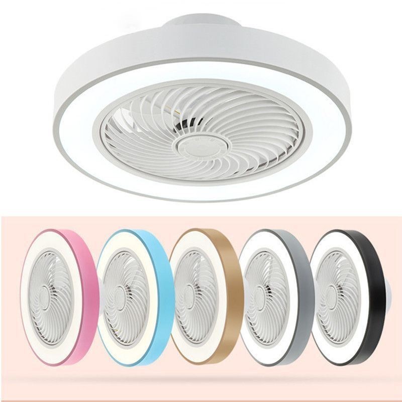 Modern Ceiling Fan Lights With Remote Control Acrylic Round Ceiling Lamp
