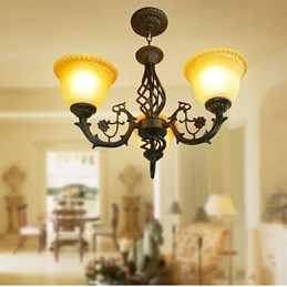 Vintage Wrought Iron Chandelier
