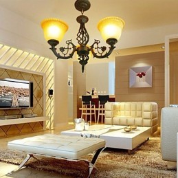 Vintage Wrought Iron Chandelier