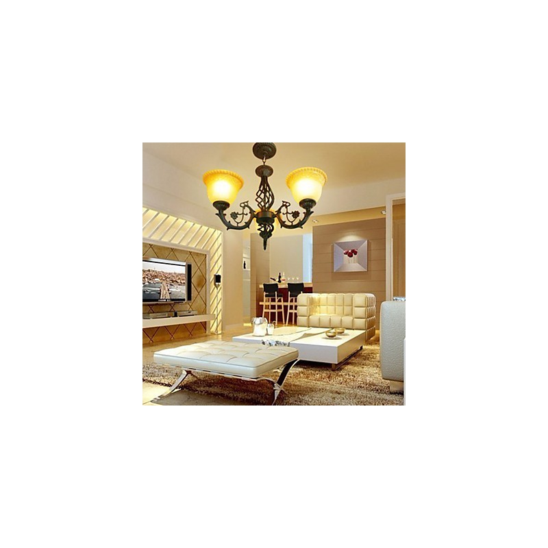 Vintage Wrought Iron Chandelier