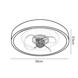 Modern Inverter Ceiling Fan Lights Remote Control Ceiling Light Fan Lamp