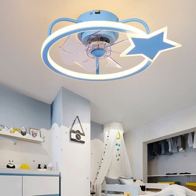Cartoon Ceiling Fan Light Creative Ceiling Lamp Kid's
