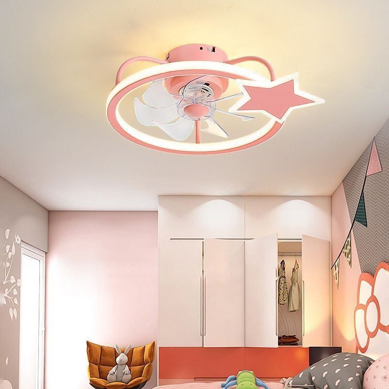 Cartoon Ceiling Fan Light Creative Ceiling Lamp Kid's