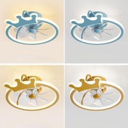 Cartoon Ceiling Fan Light Creative Ceiling Lamp Kid's
