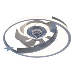 Moon Ceiling Fan Light Creativity Ceiling Lamp