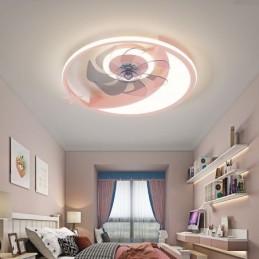 Moon Ceiling Fan Light Creativity Ceiling Lamp