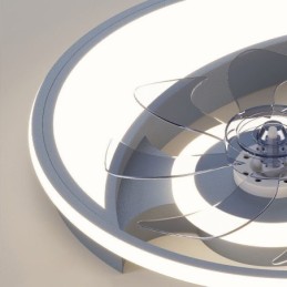 Moon Ceiling Fan Light Creativity Ceiling Lamp