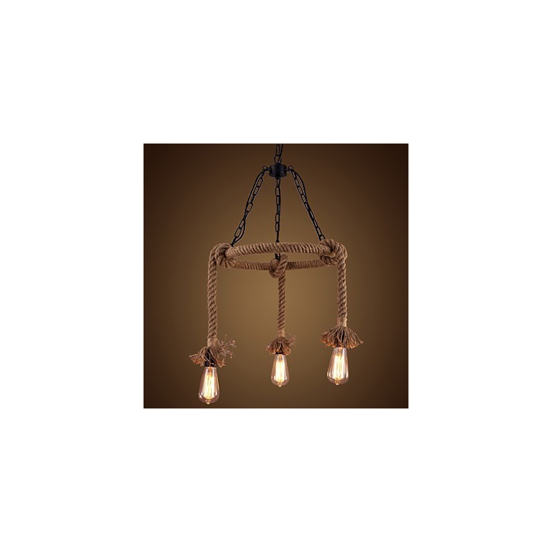 American Country Hemp Chandelier