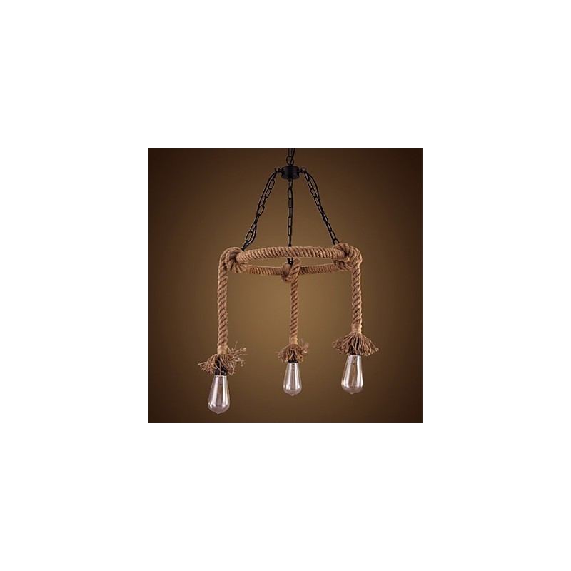 American Country Hemp Chandelier