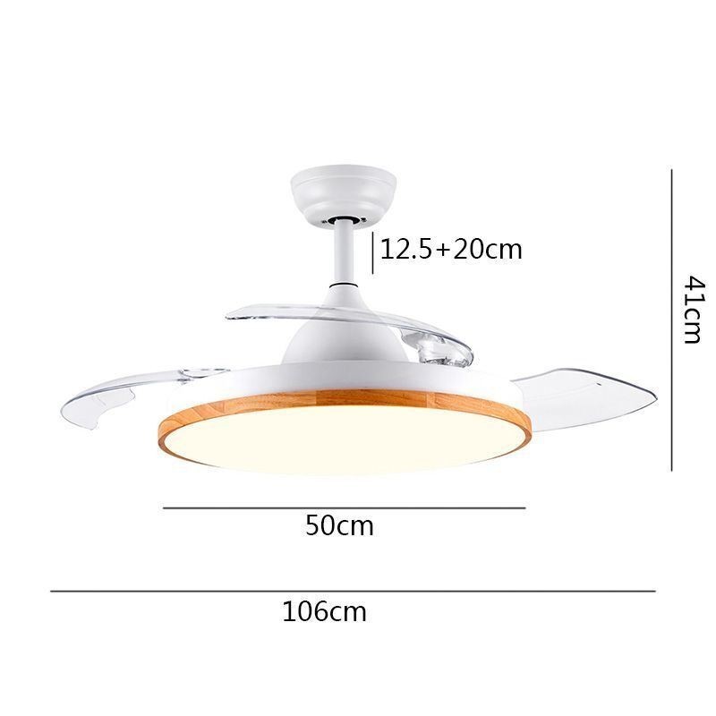 Modern Inverter Ceiling Fan Light Remote Control Ceiling Lamp Tricolor Dimming