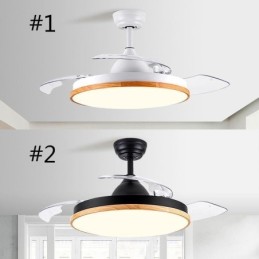 Modern Inverter Ceiling Fan Light Remote Control Ceiling Lamp Tricolor Dimming