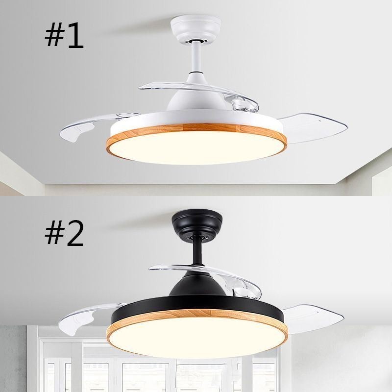 Modern Inverter Ceiling Fan Light Remote Control Ceiling Lamp Tricolor Dimming