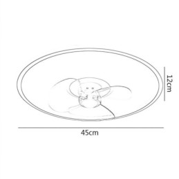 Macaron Ceiling Fan Light Remote Control Decor Ventilateur