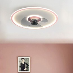 Macaron Ceiling Fan Light Remote Control Decor Ventilateur