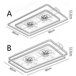 Modern Flush Mount Ceiling Fan With Lights Remote Control