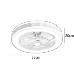 Ultra thin Ceiling Fan Light Invisible Ceiling Fan With Light