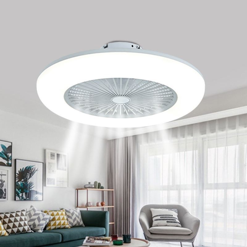 Fan Ceiling Light Trichromatic Dimming with Remote Control 3 Speed