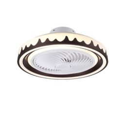 Round Fan Ceiling Light Fixture 3 Speed with Remote Control