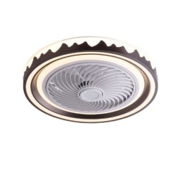 Round Fan Ceiling Light Fixture 3 Speed with Remote Control