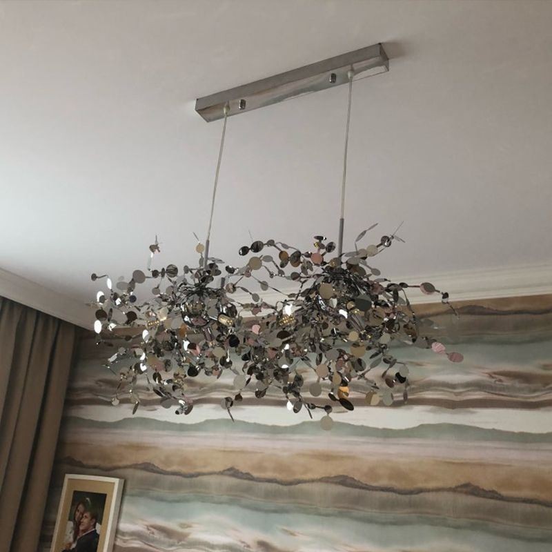 Modern Minimalist Chandelier Stainless Steel