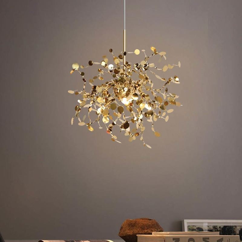 3 Lights Chandelier Light Stainless Steel Pendant Lighting Ceiling Light Fixture