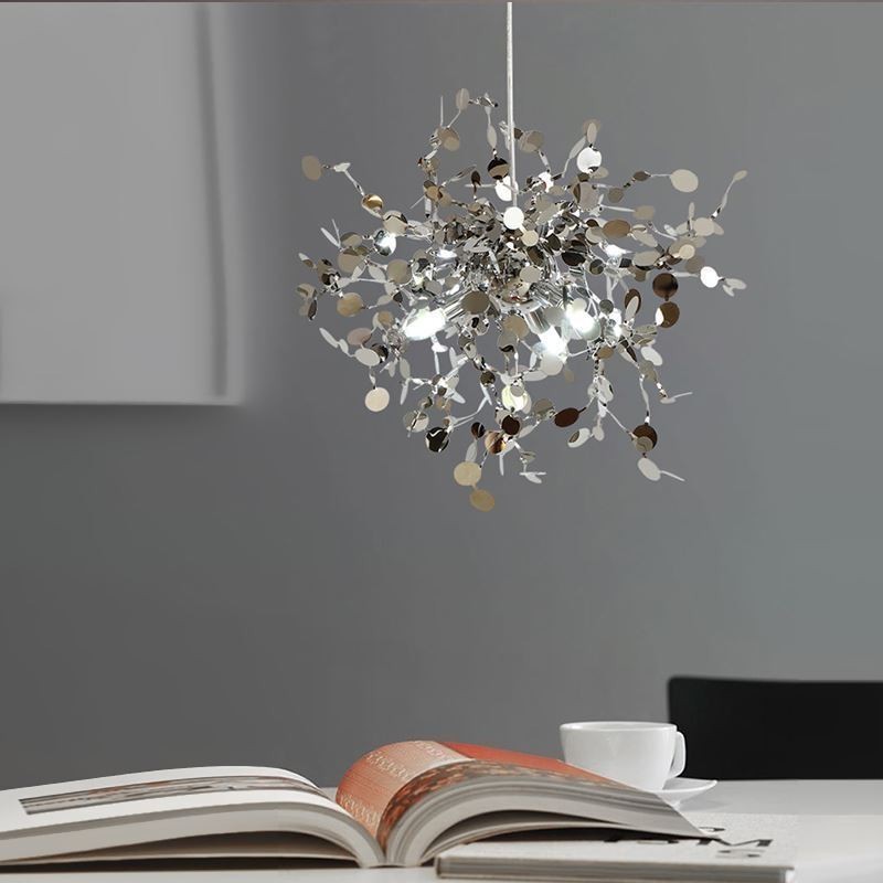 3 Lights Chandelier Light Stainless Steel Pendant Lighting Ceiling Light Fixture