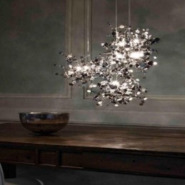 Sequin Chandelier Stainless Steel Pendant Lighting Dining