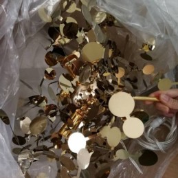 Sequin Chandelier Stainless Steel Pendant Lighting Dining