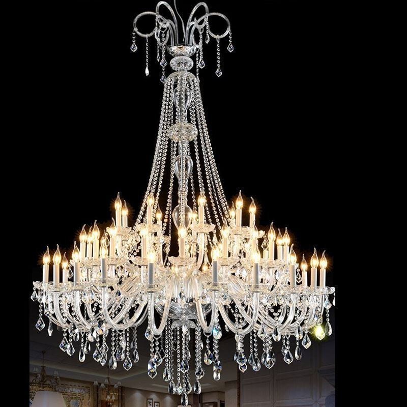 European Crystal Chandelier Crystal Decoration Ceiling Light With 65 Lights