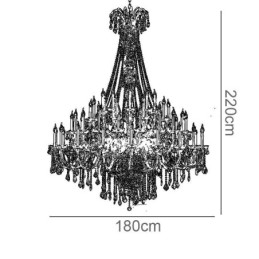 European Crystal Chandelier Crystal Decoration Ceiling Light With 65 Lights