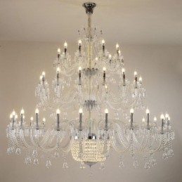 European Crystal Chandelier Decoration Ceiling Light With 50 Lights