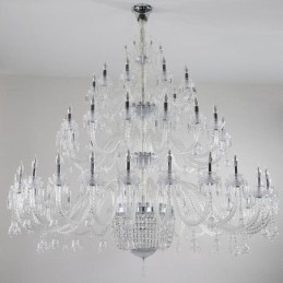 European Crystal Chandelier Decoration Ceiling Light With 50 Lights