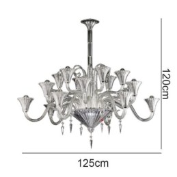 European Crystal Chandelier Decoration Ceiling Light With 18 Lights