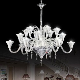 European Crystal Chandelier Decoration Ceiling Light With 18 Lights