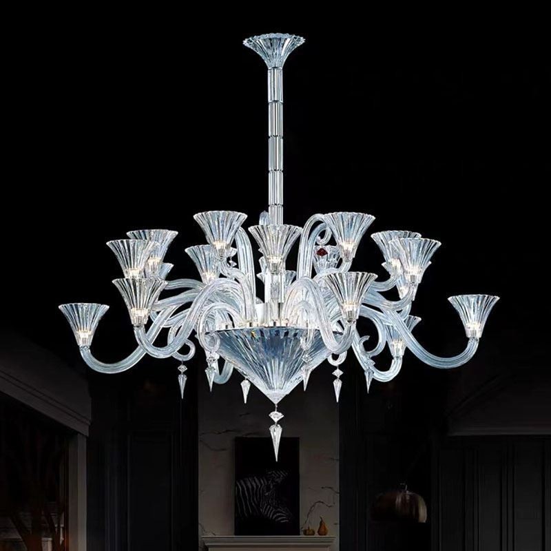 European Crystal Chandelier Decoration Ceiling Light With 12 Lights