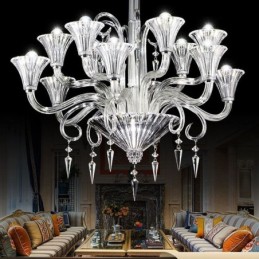 European Crystal Chandelier Decoration Ceiling Light With 12 Lights